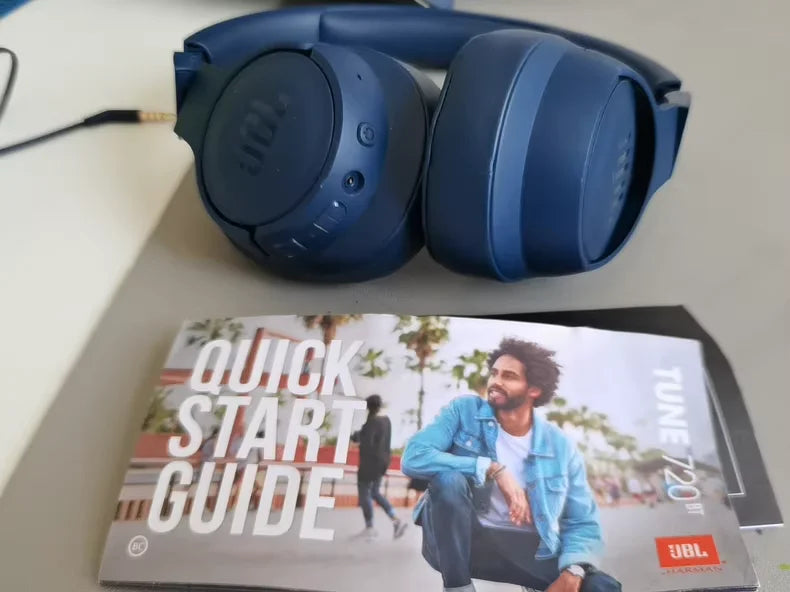 JBL Tune 720BT Wireless On-Ear Headphones with Bluetooth 5.0 and Noise Cancelling Technology for Gaming and Sports