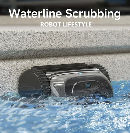 WYBOT C1 Wireless Robotic Swimming Pool Cleaner with APP Control for Floor, Wall, and Waterline Cleaning - 120 Minutes Runtime