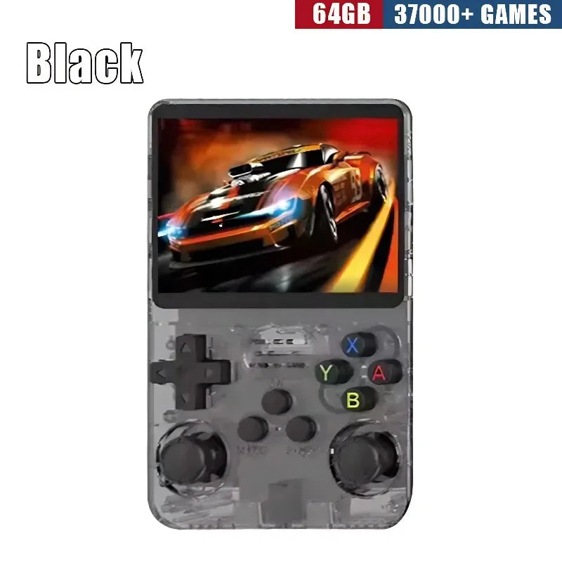 R36S Retro Handheld Gaming Console - 3.5-Inch IPS Display, Available in 64GB/128GB/256GB, Portable Device with Preloaded Games