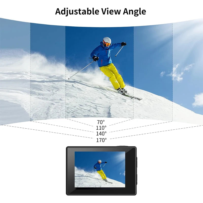 SJ4000 Air 4K Action Camera - Waterproof up to 30M, 2.4G WiFi, Ideal for Sports and Outdoor Activities