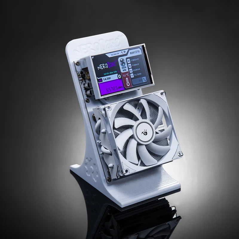 Bitaxe Nerdqaxe++ 4.8Th/S Bitcoin Miner BM1370 ASIC Chip Solo BTC 68W 2.4G Wi-Fi Open-Source Mining Machine