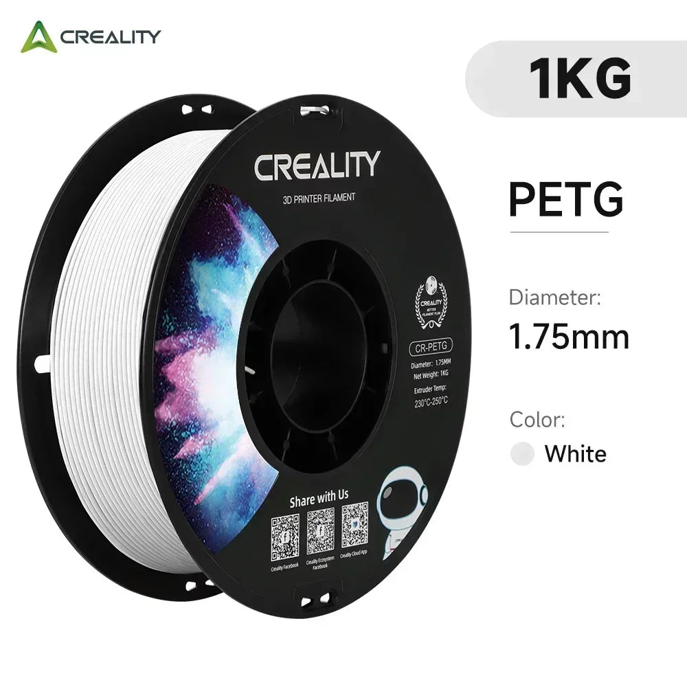 CREALITY 3D Printer Filament CR-PETG 1Kg 1.75Mm - Compatible with All FDM Printers