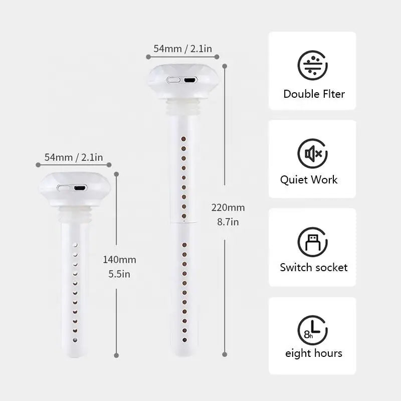 Ultrasonic USB Mini Humidifier and Aroma Diffuser with LED Light - Portable Car and Home Air Purifier