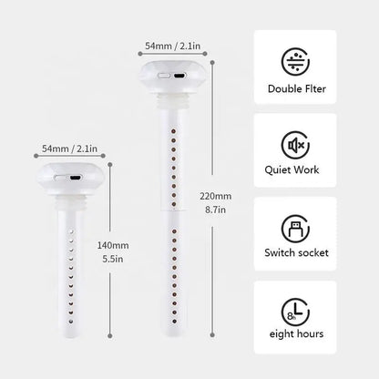 Ultrasonic USB Mini Humidifier and Aroma Diffuser with LED Light - Portable Car and Home Air Purifier