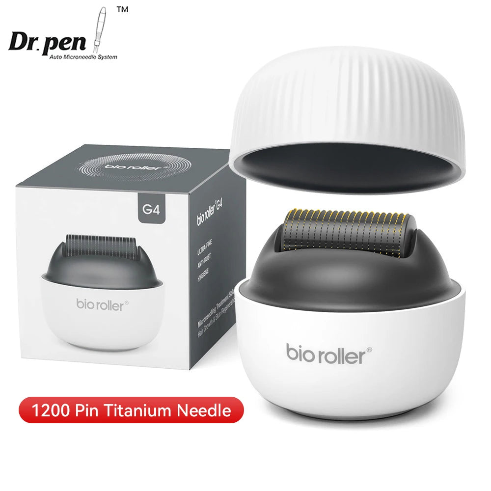Bio Roller G4 Microneedle Derma Roller with 1200 Titanium Pins