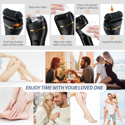  Electric Foot Grinder - USB-Powered Callus Remover with Adjustable Speed Settings 