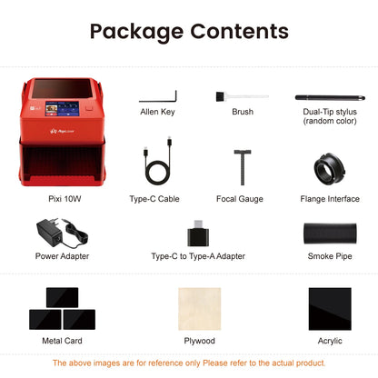PIXI Entry-Level Mini DIY Laser Engraver - Enclosed Portable 3W, 5W, and 10W Diode Smart Laser Marker for DIY Cutting and Engraving
