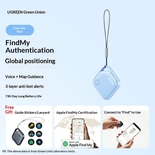 UGREEN Smarttag Bluetooth Tracker for Keys and Items with 2-Year Battery Life, Compatible with Apple Find My (iOS Only)
