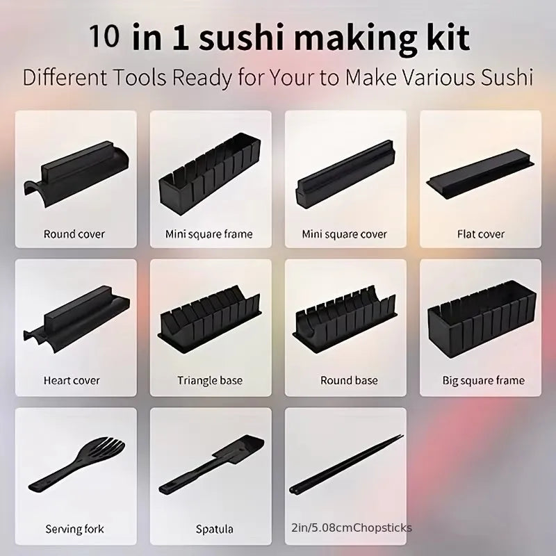 Sushi Making Kit Sushi Maker 10 Pcs 