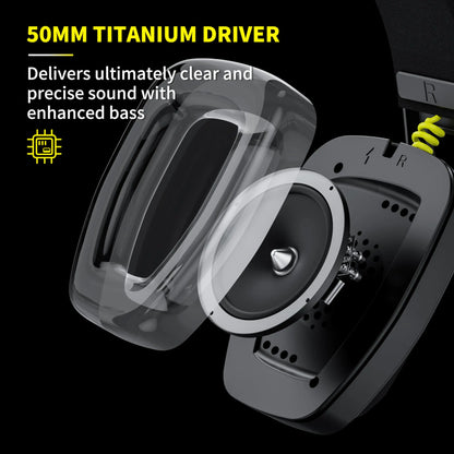 BW06 2.4GHz Wireless Gaming Headset with Microphone for PS5, PS4, PC, Mac, and Bluetooth Gaming Devices