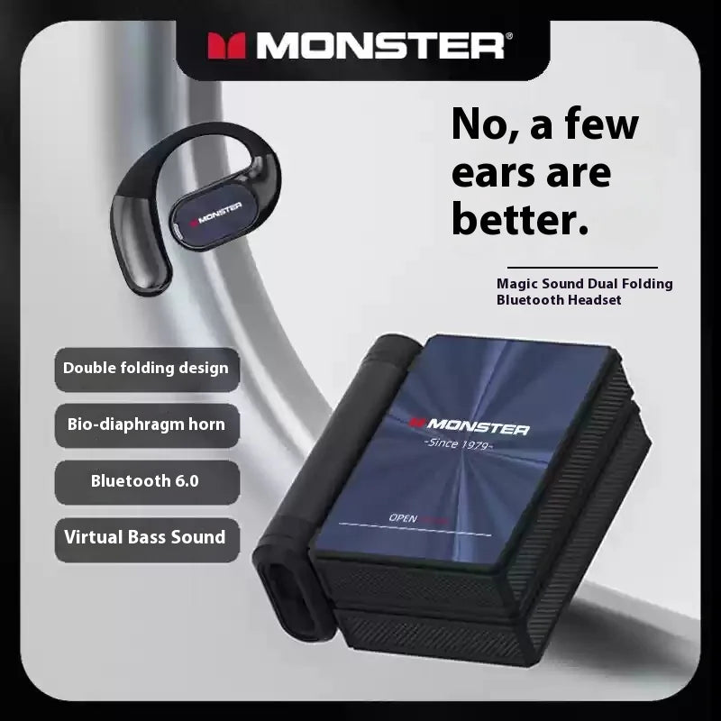 MONSTER AC530 Bluetooth 6.0 IPX5 Waterproof Bone Conduction Earphones 