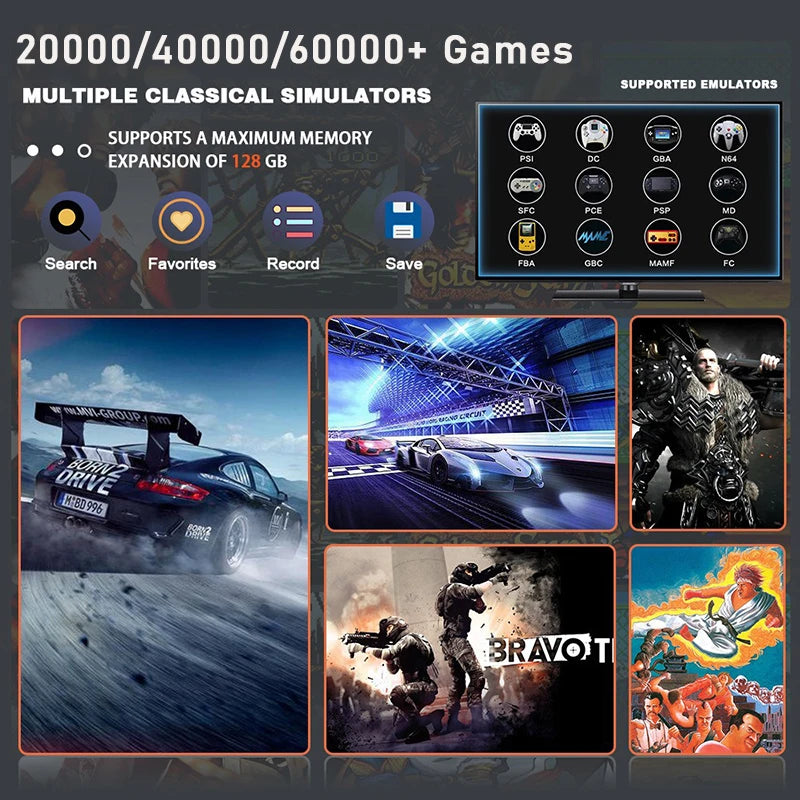 X2 Ultra Game Stick 256GB - Over 60,000 Retro Games, Wireless Handheld Console with HD Output for PS1 and Nintendo