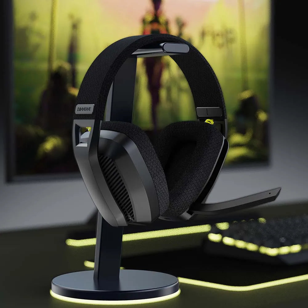 BW06 2.4GHz Wireless Gaming Headset with Microphone for PS5, PS4, PC, Mac, and Bluetooth Gaming Devices