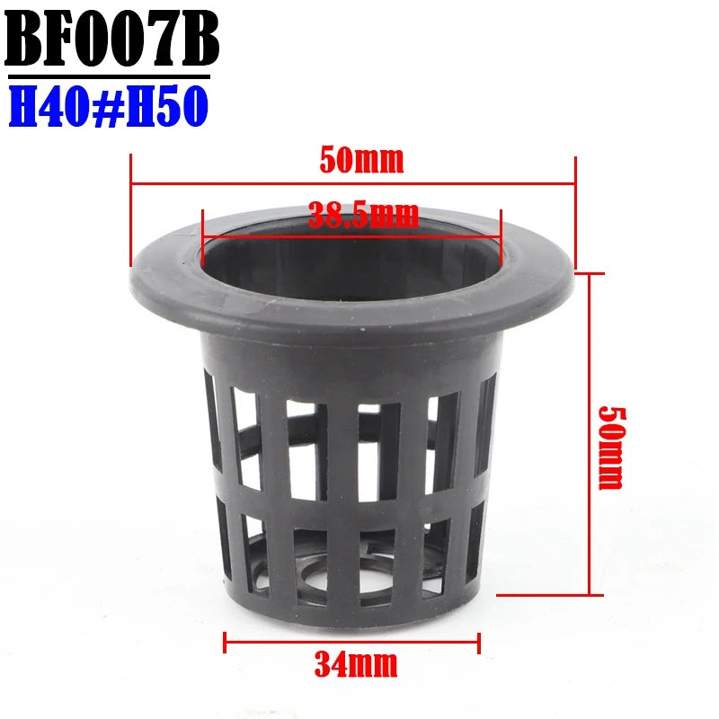 50-Piece Hydroponic Basket Set for Soilless Vegetable Cultivation - Multi-Size Aeroponic Plastic Planting Mesh Pots