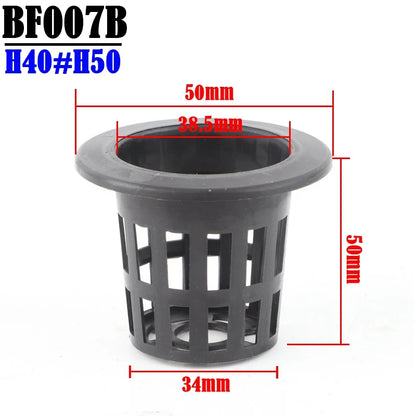 50-Piece Hydroponic Basket Set for Soilless Vegetable Cultivation - Multi-Size Aeroponic Plastic Planting Mesh Pots