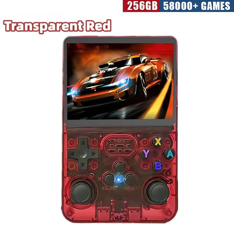 R36S Retro Handheld Gaming Console - 3.5-Inch IPS Display, Available in 64GB/128GB/256GB, Portable Device with Preloaded Games