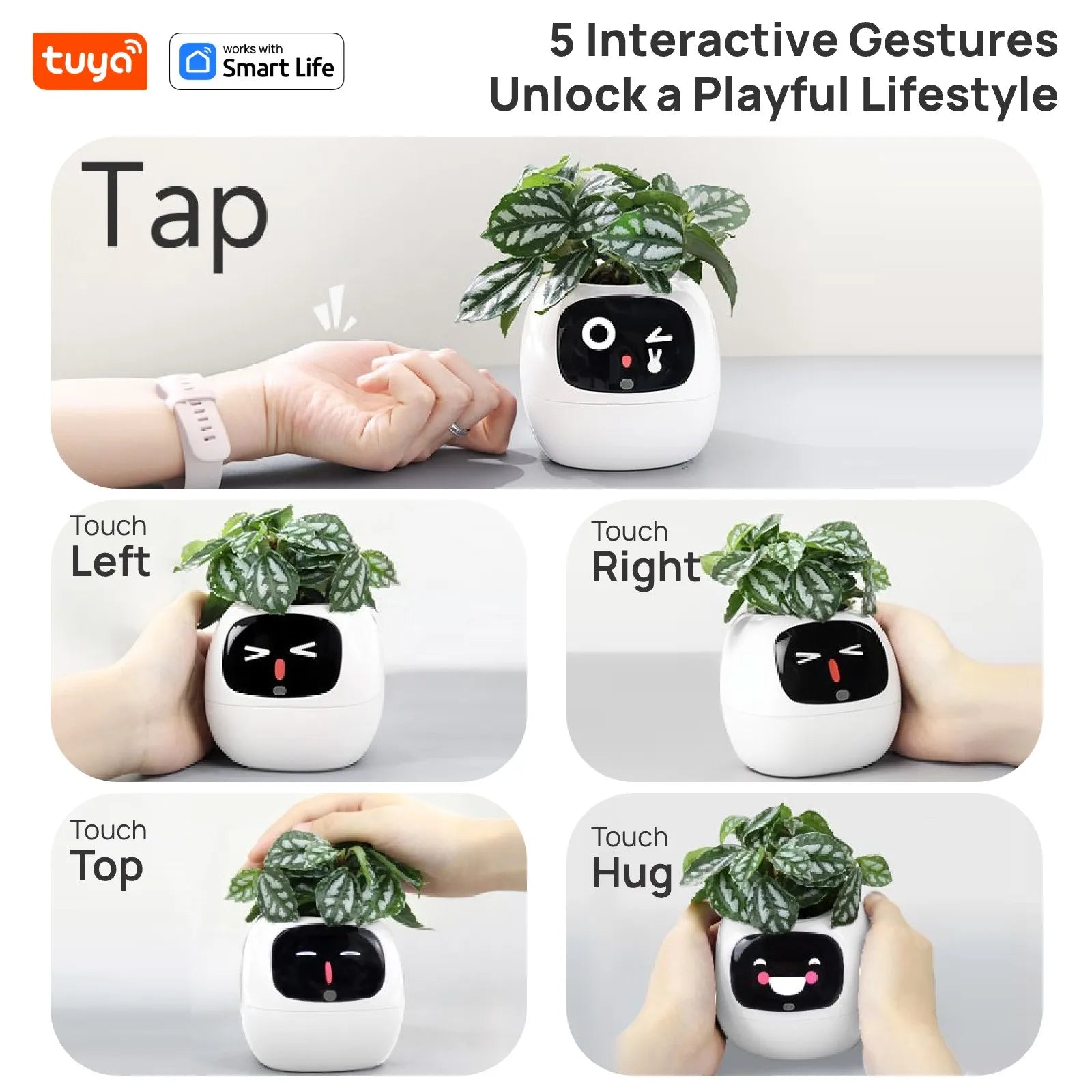 Smart Plant Pot AI Planter - Innovative Intelligent Garden System with App Integration | Ideal Holiday Gift for Plant Enthusiasts