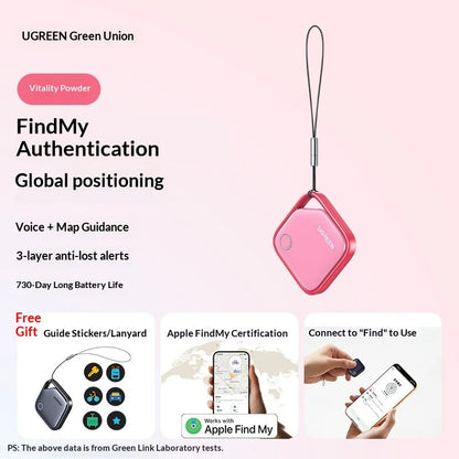 UGREEN Smarttag Bluetooth Tracker for Keys and Items with 2-Year Battery Life, Compatible with Apple Find My (iOS Only)