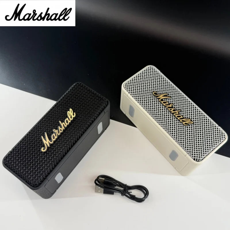 Marshall EMBERTON Portable Bluetooth Speaker - Wireless Retro Music Player with Stereo Subwoofer for Home and Sports