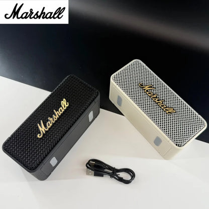 Marshall EMBERTON Portable Bluetooth Speaker - Wireless Retro Music Player with Stereo Subwoofer for Home and Sports