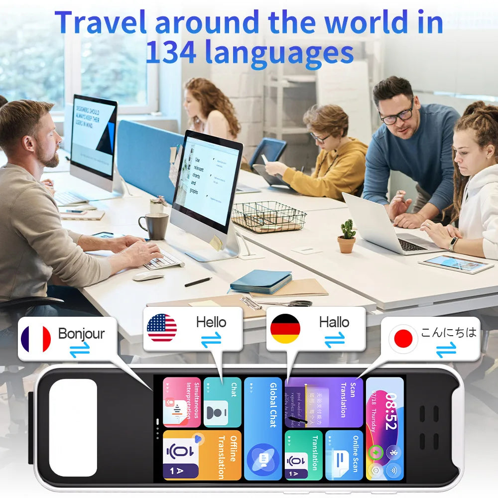 Intelligent Translation Pen with ChatGPT Scanning and Text Conversion in 142 Languages, 32 Offline Translation Capabilities