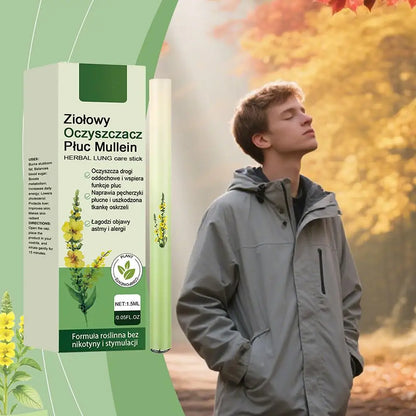 Herbal Diffuser Pen Set with Mullein, Mint, and Rosemary Extracts for Lung Cleansing and Enhanced Breathing Quality