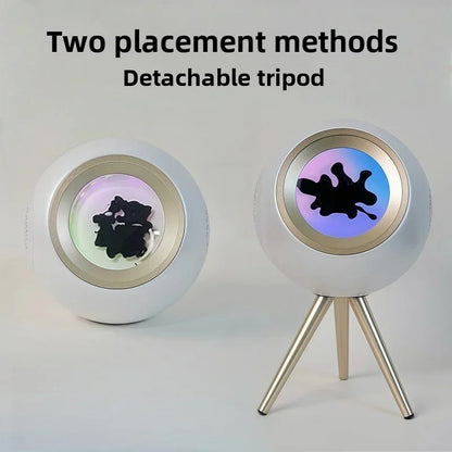 Touch Control and Dancing Magnetic Ferrofluid Display 30W Bluetooth Speaker with - LED Loudspeaker and Decorative 