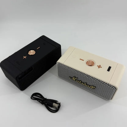 Marshall EMBERTON Portable Bluetooth Speaker - Wireless Retro Music Player with Stereo Subwoofer for Home and Sports