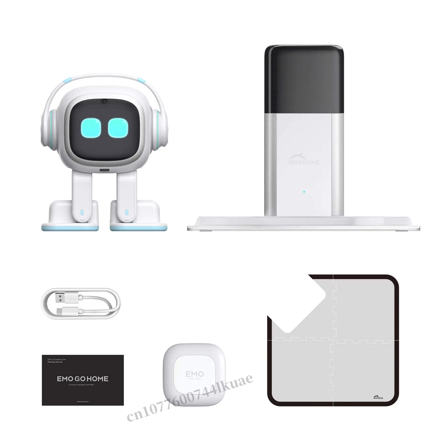Intelligent AI-Powered EMO Robot Companion - Interactive Voice-Activated Electronic Pet for Adults and Desktop Decoration