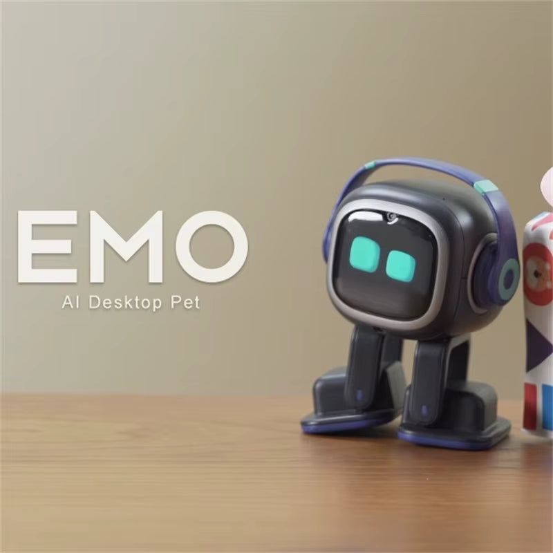 Intelligent AI-Powered EMO Robot Companion - Interactive Voice-Activated Electronic Pet for Adults and Desktop Decoration