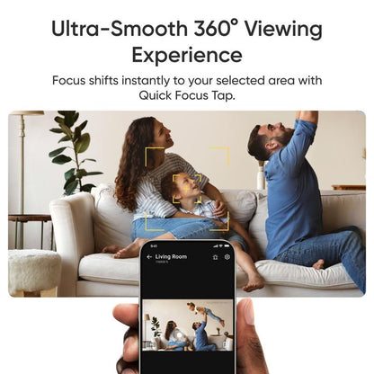 Eufy Indoor Cam E30, Latest Generation, 4K UHD Security Camera, 360 Pan-Tilt, Color Night Vision, AI Detection for Human/Pet/Audio/Crying, Human/Pet Auto Tracking, Works with Homekit