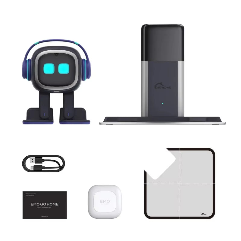 Intelligent AI-Powered EMO Robot Companion - Interactive Voice-Activated Electronic Pet for Adults and Desktop Decoration