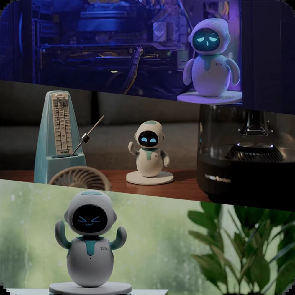 EMO EILIK Intelligent Interactive Desktop Robot with AI Automation and Multi-Functional Touch Features