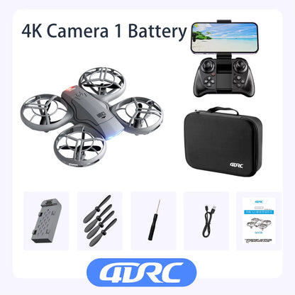 V8 New Mini Drone 4K Profession HD 1080P Wide Angle Camera Wifi FPV RC Dron Height Keep Drones Helicopter Kids Toys