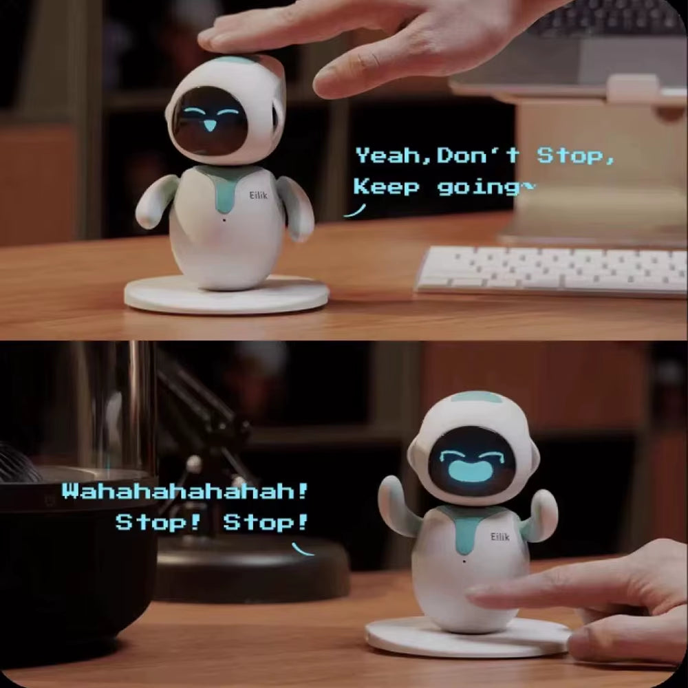 EMO EILIK Intelligent Interactive Desktop Robot with AI Automation and Multi-Functional Touch Features