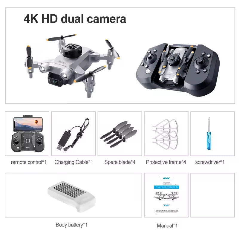 4DRC V30 Mini Drone with Camera HD 4K 1080P FPV RC Drones Profesional Five-Sided Obstacle Avoidance Helicopter Drone Toy 2025