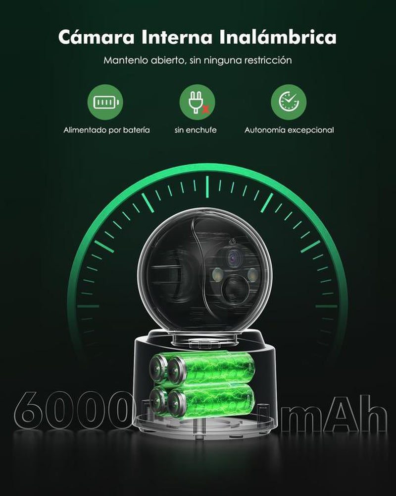 2K Indoor Wifi Surveillance Camera Battery Safety Camera Security Cameras for Home