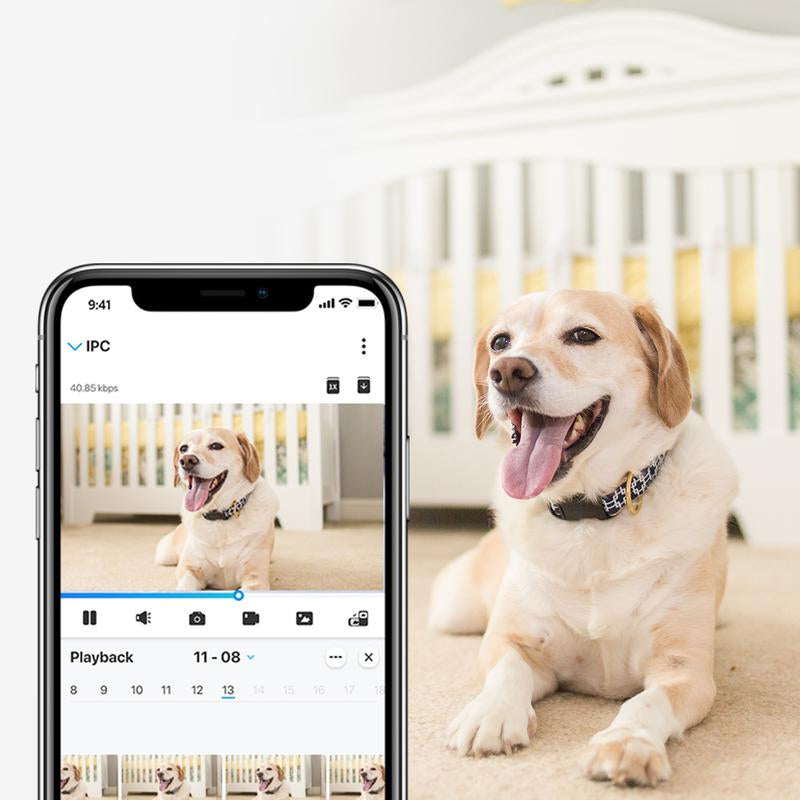 Reolink E1 3MP Pan-Tilt Indoor Security Camera for Any Budget, Person/Pet Detection, Two-Way Audio White